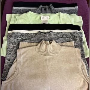 Bundle of 4 Women’s Sweater Vests.3 Rafaela’s and 1 Designers Original. Medium.
